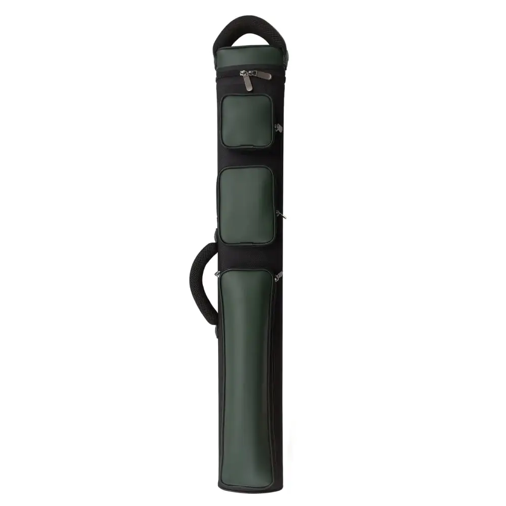 Champion 2X43x6 Nylon/Leatherette Billiard Pool Cue Stick Hard Carrying Case 4S2B 6S3B (Green 3X6 (3B6S)) - Green / 3X6
