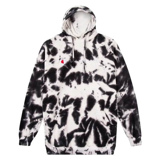 Champion Big and Tall Hoodies for Men Mens Fleece Heavyweight Tie Dye Hoodie Ivory/Black - Ivory/Black / X-Large Tall