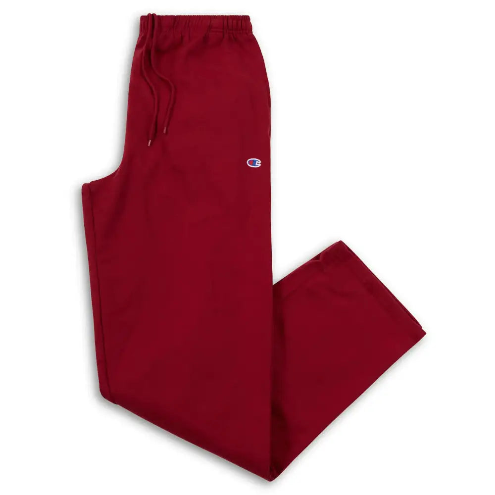 Champion Big and Tall Sweatpants for Men – Open Bottom Men’s Fleece Sweatpants Burgundy - Burgundy / 5X