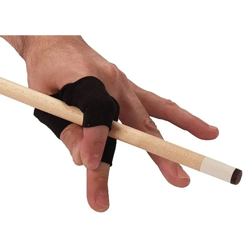 Champion Fingerwrap Billiards Glove for Pool Cue Left Hand or Right Hand (Black) - Black