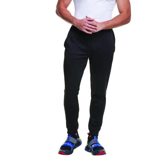 Champion Game Day Moisture Wicking Stretch Joggers Mens Sweatpants 29’’ Black C Patch Logo XX-Large - Black C Patch