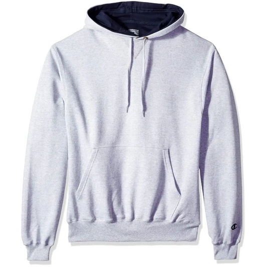 Champion Mens Cotton Max Pullover Hoodie Light Steel 3X Large - Light Steel / 3X-Large