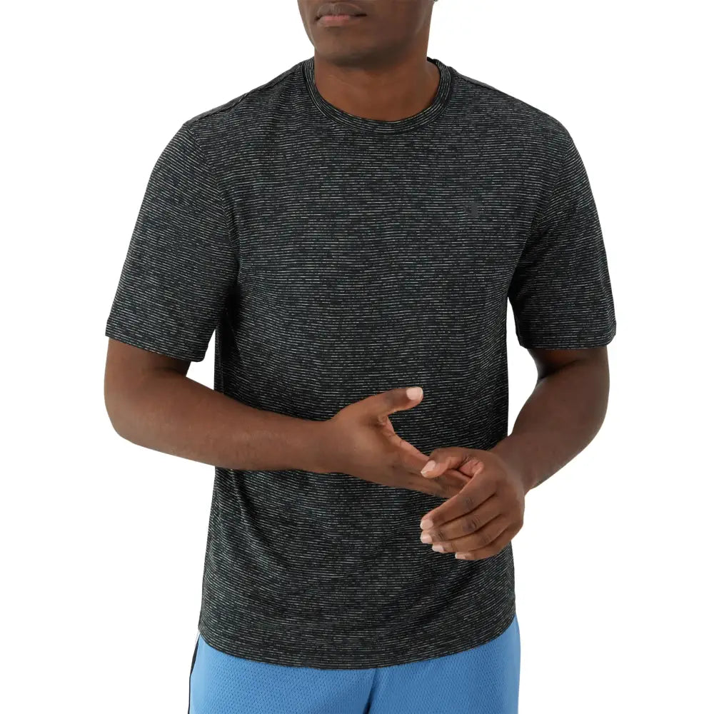 Champion Novelty Sport Wicking Anti-Odor Lightweight Mens T-Shirt Black Heather C Logo XX-Large - Black Heather C Logo