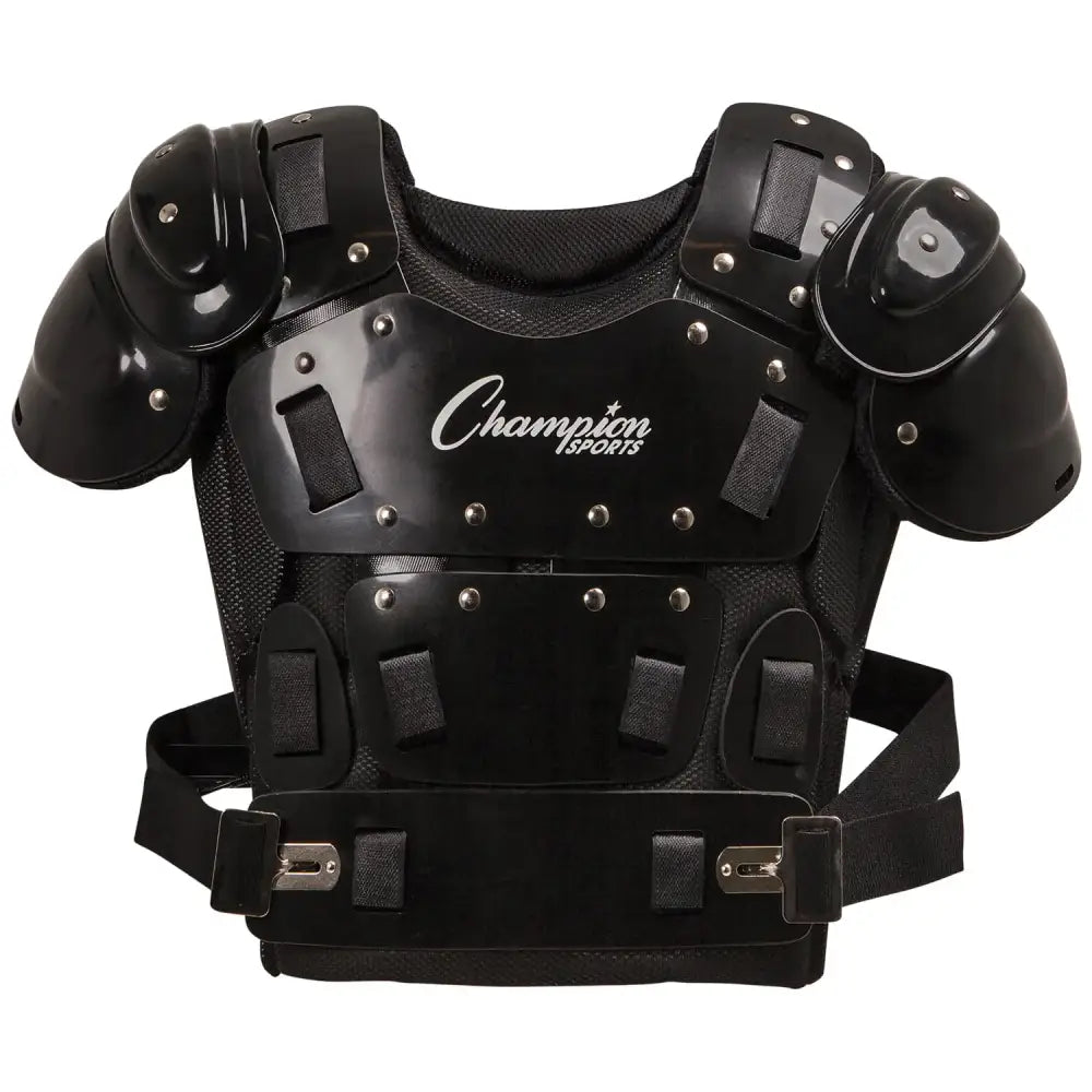 Champion Sports 13’’ Outside Plastic Shield Pro Model Umpire Chest Protector - Soft Foam Padded Chest Protector - Adult