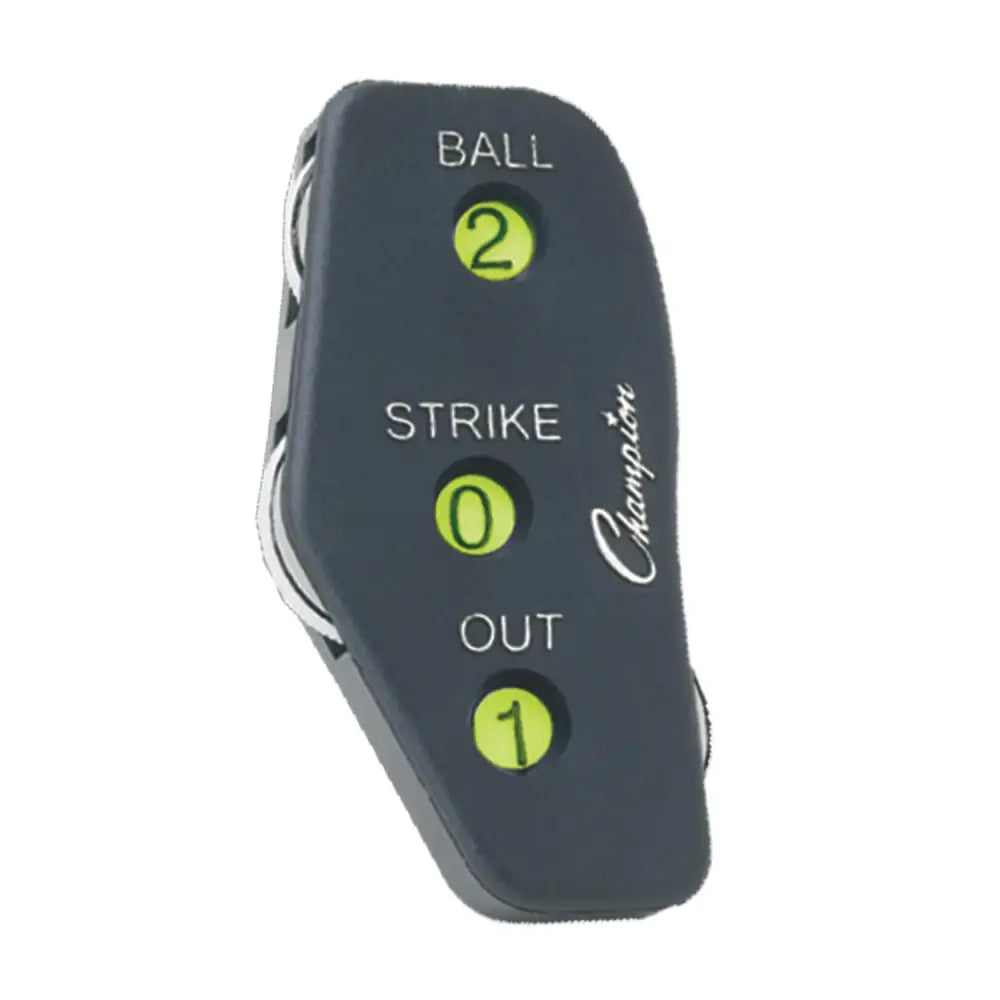 Champion Sports 3 Wheel Oversized Plastic Baseball Umpire Count Indicator - Counts Strikes Balls and Outs - 3 Wheel