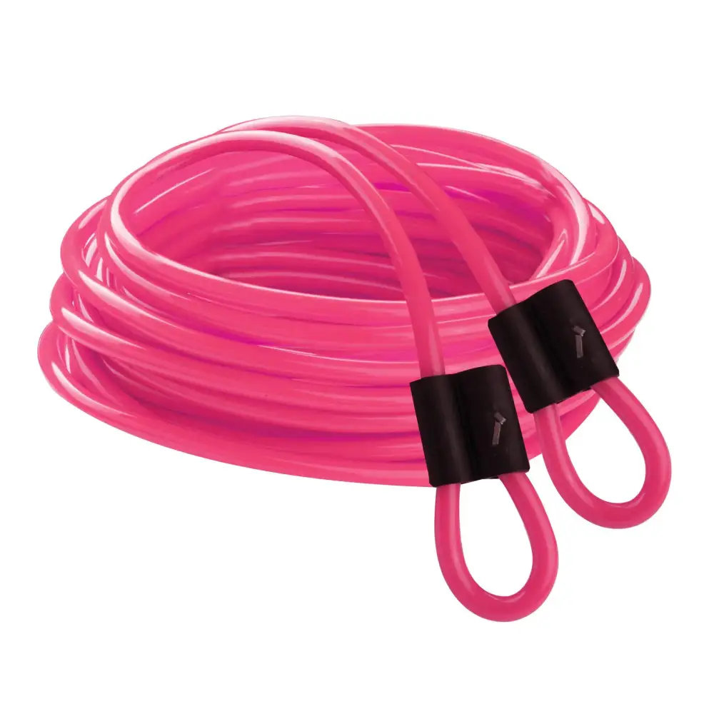 Champion Sports DD Series Double Dutch Licorice Jump Ropes - Pink 16-Feet (Set) - Pink / 16 Foot