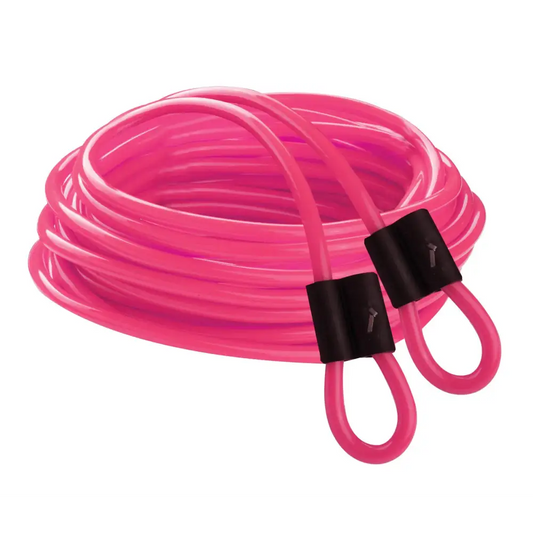 Champion Sports DD Series Double Dutch Licorice Jump Ropes - Pink 16-Feet (Set) - Pink / 16 Foot