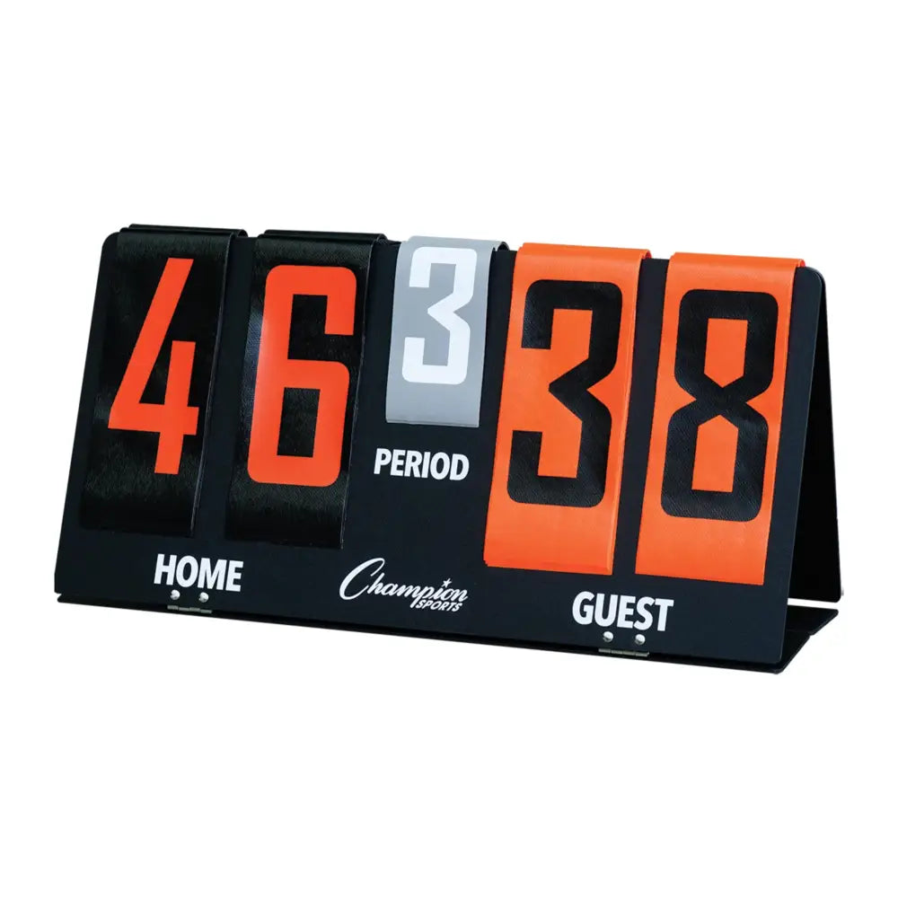Champion Sports Deluxe Flip-A-Score Board/Timer One Size Bold Orange - n/a