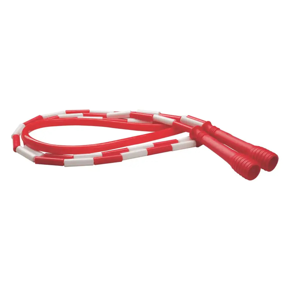 Champion Sports Deluxe XU Beaded Jump Rope 7L Red/White - 7 Feet