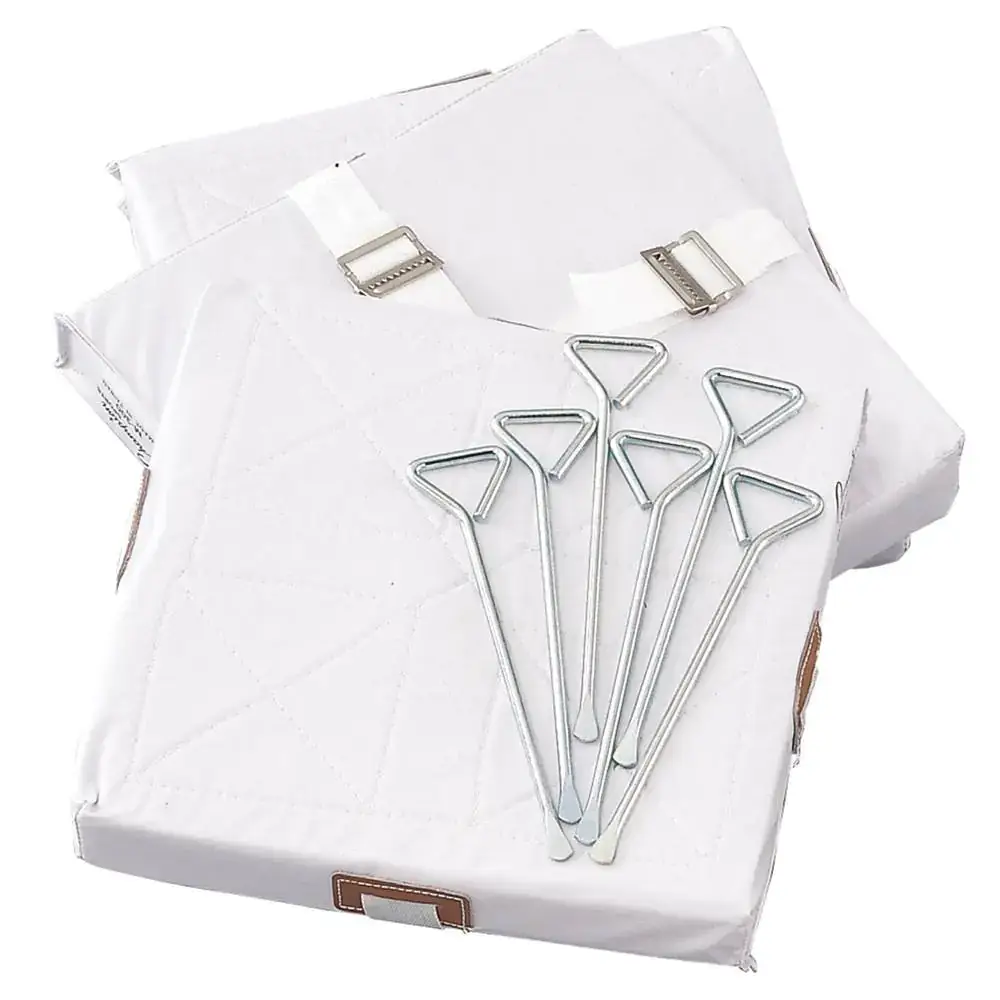 Champion Sports mens Quilted Cover & 2 Straps (14’’ x 14’’ 2’’) baseball and softball bases White One Size US - Quilted