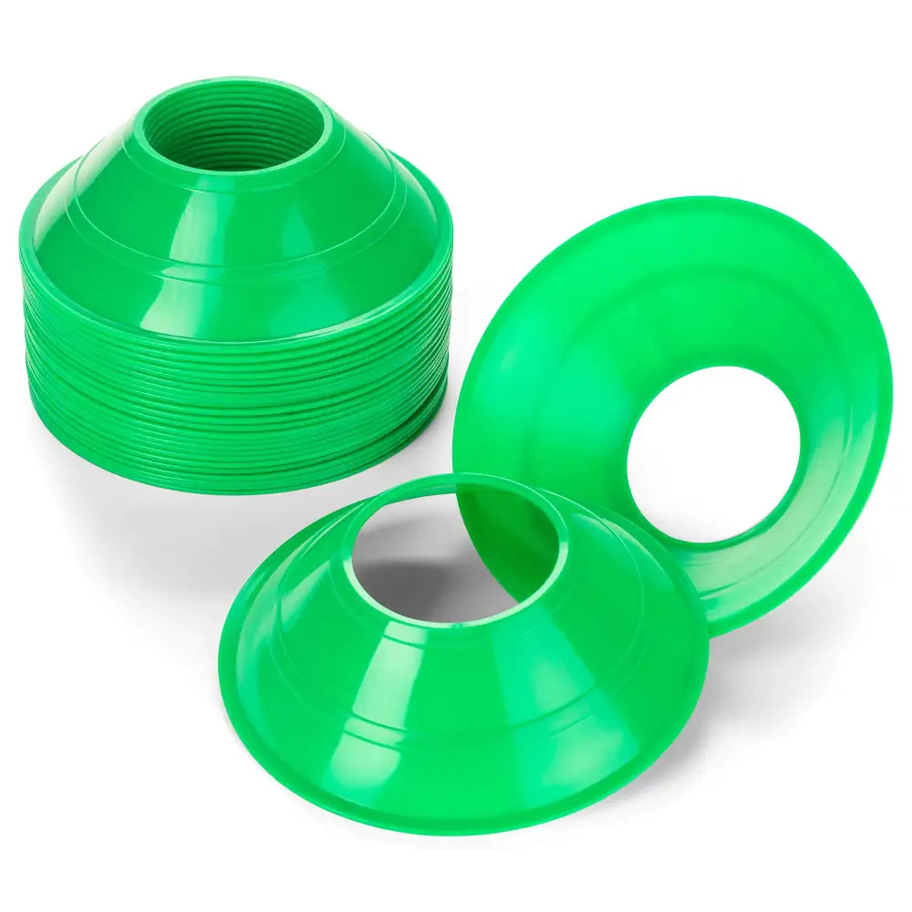 Champion Sports Mini Field Cone for Athletics and Social Distancing Neon Green 5’’ Diameter - Neon Green / 5’’