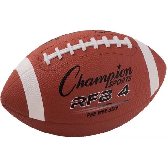 Champion Sports Pee Wee Size Rubber Football - Pee Wee / Multi