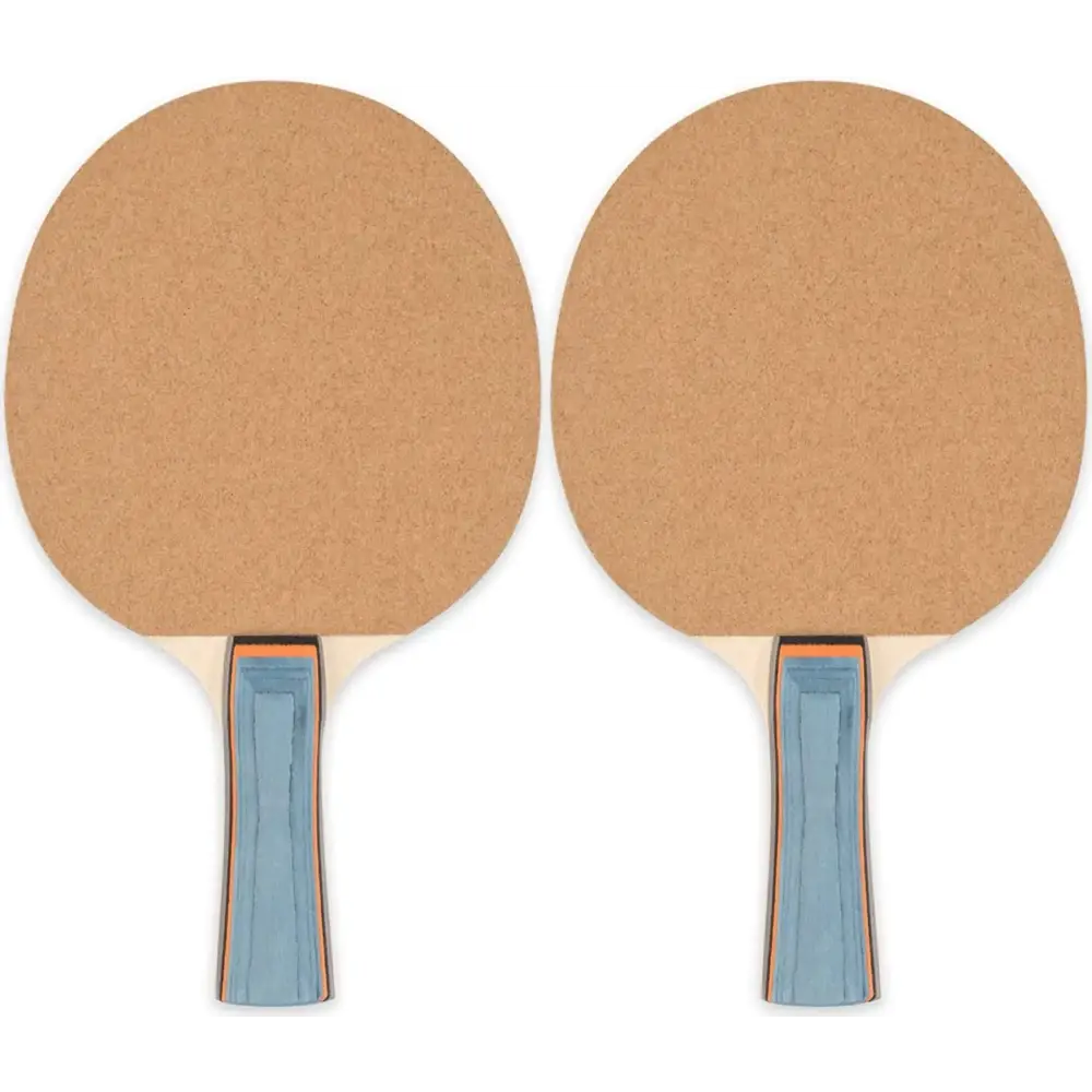Champion Sports Sandpaper Face 5ply Laminated Table Tennis Ping Pong Paddle red (2-Pack) One Size - n/a