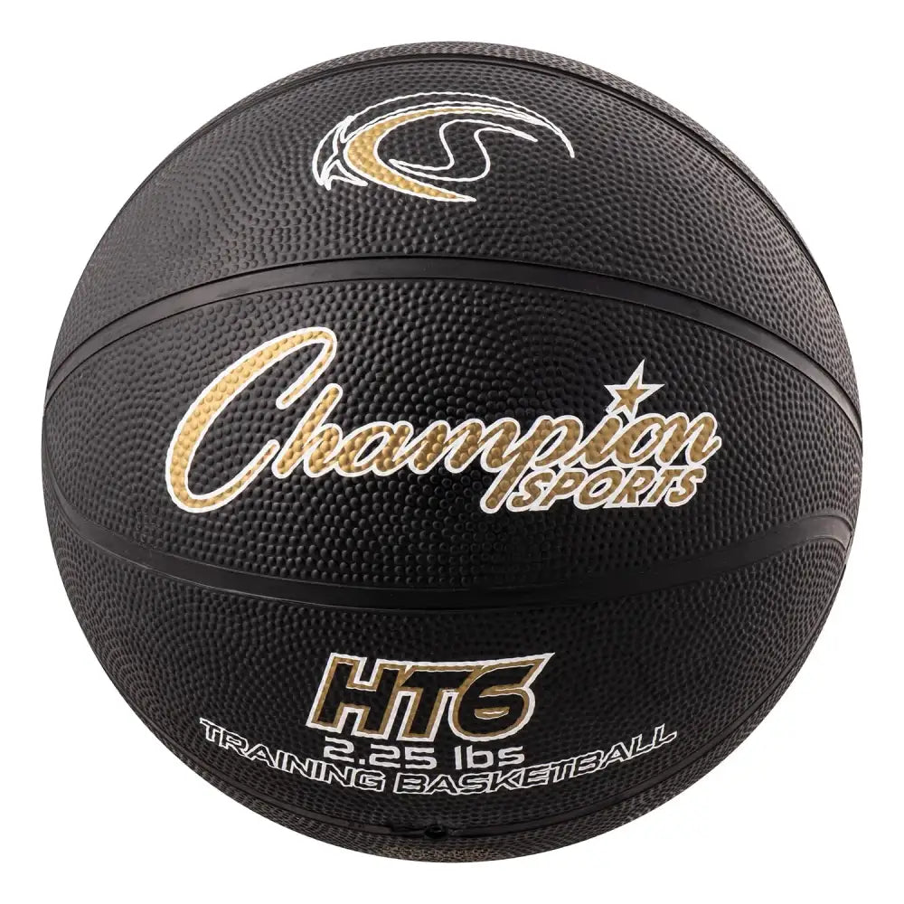 Champion Sports Weighted Basketball Trainer Intermediate (Size 6 - 28.5’’) - 2.25 lbs Black - Black / 2.25-Pound
