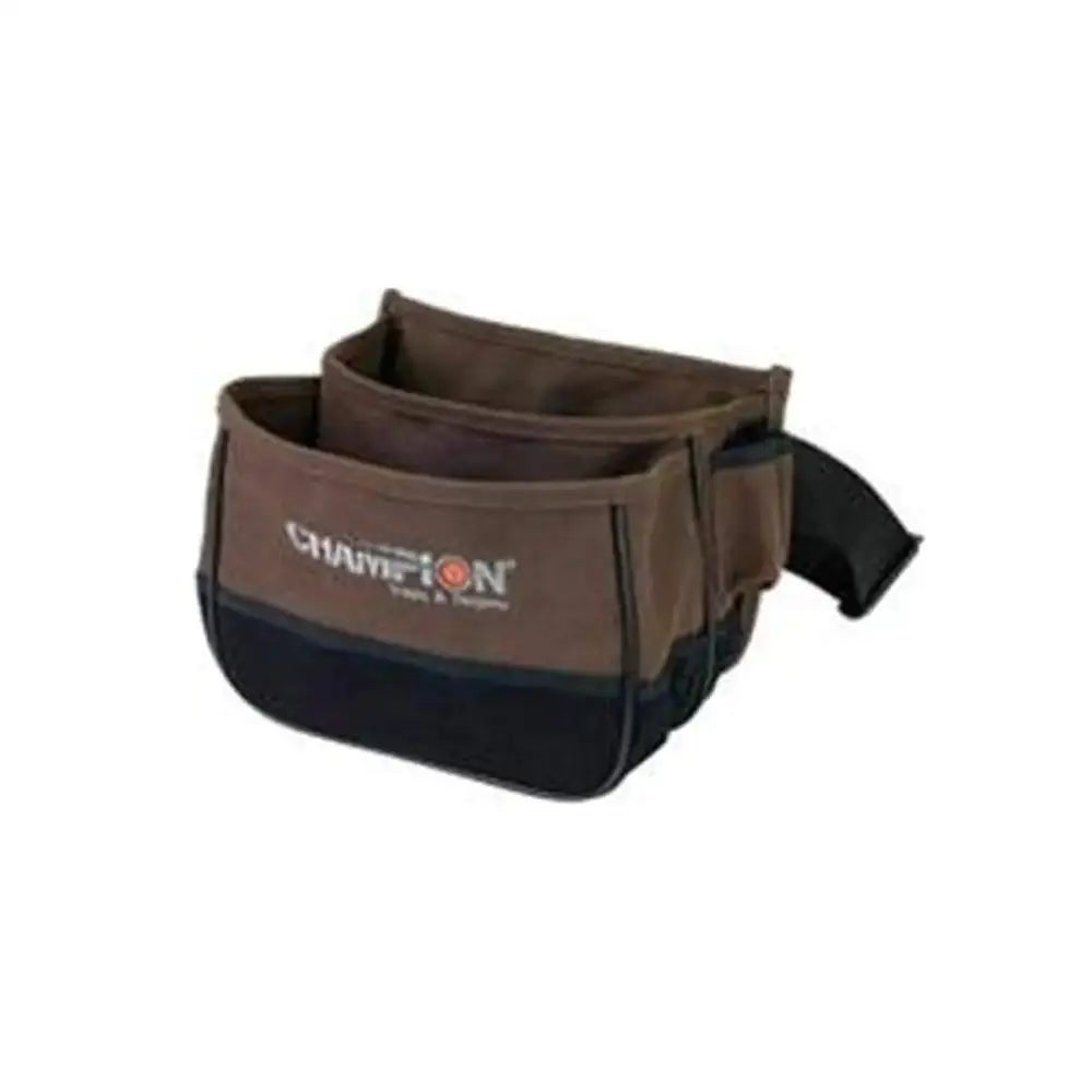 Champion Traps and Targets 45852Trapshooting Double Box Shell Pouch Brown - Brown / Double