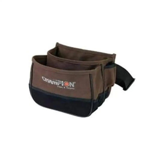 Champion Traps and Targets 45852Trapshooting Double Box Shell Pouch Brown - Brown / Double