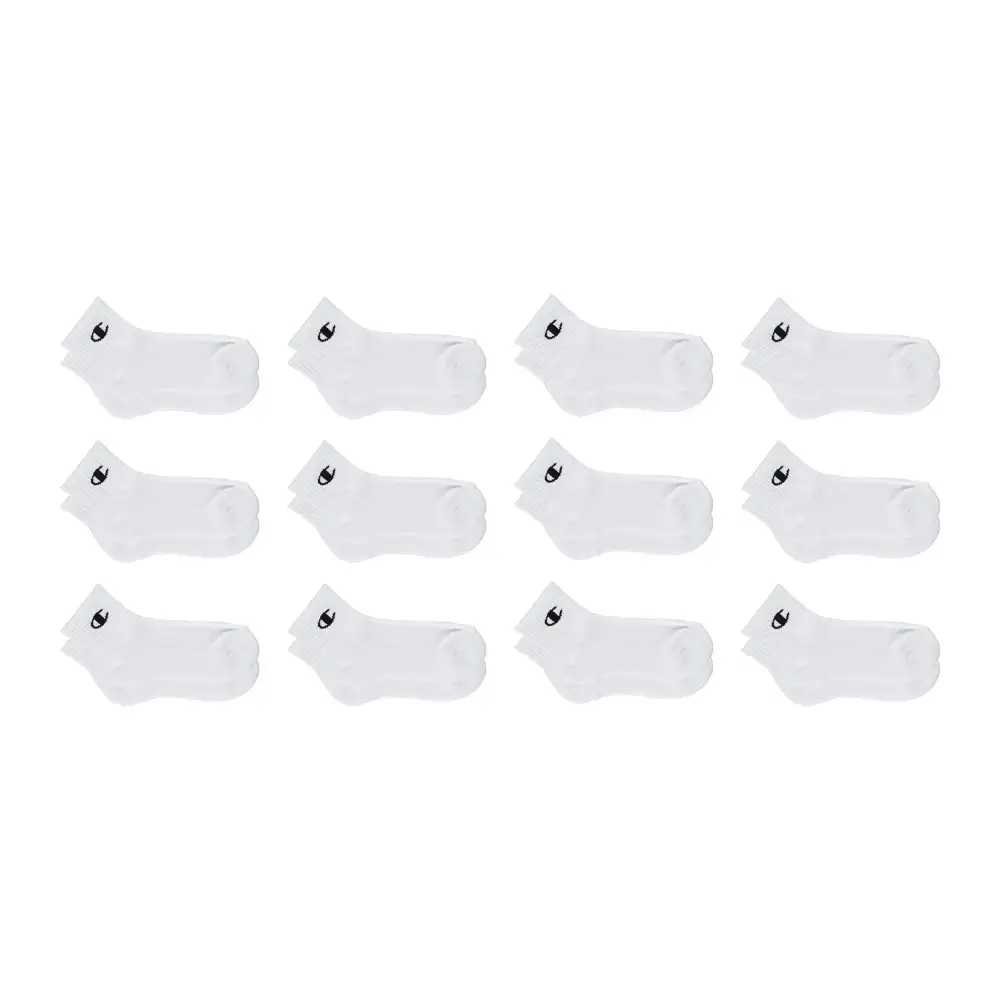 Champion unisex child Kids Multipacks Socks Quarter 12pk - White 7 9 US - Quarter 12pk - White / 7-9
