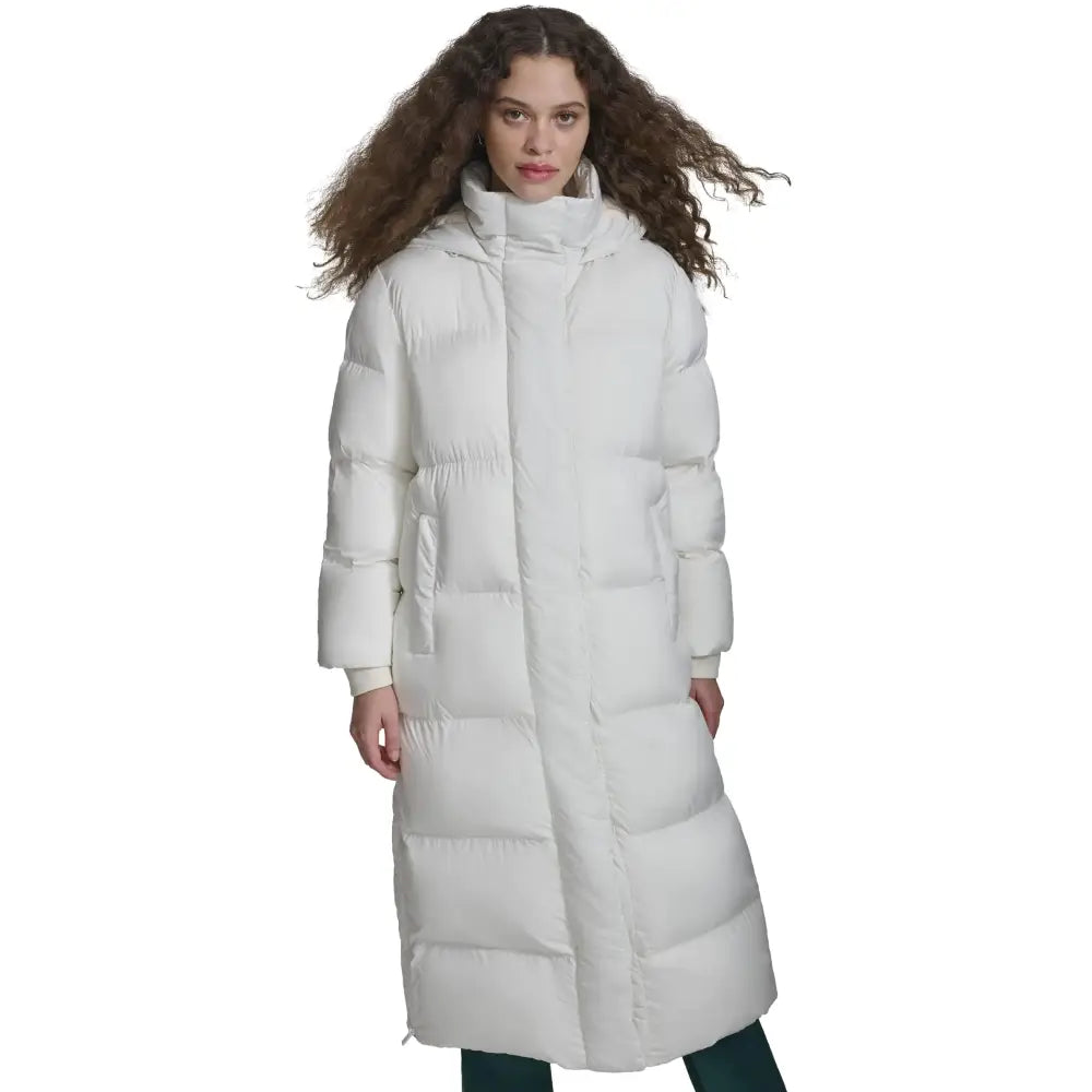 Champion Womens Extra Long Quilted Parka Marshmallow Large - Marshmallow / Large