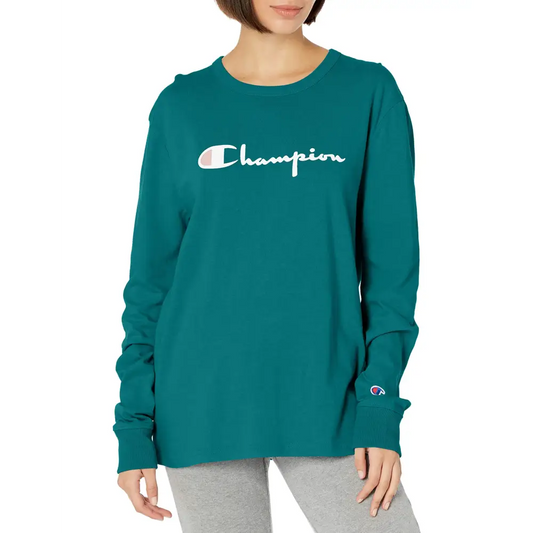 Champion Womens Long Sleeve Gem Jade-551058 Small - Gem Jade-551058 / Small