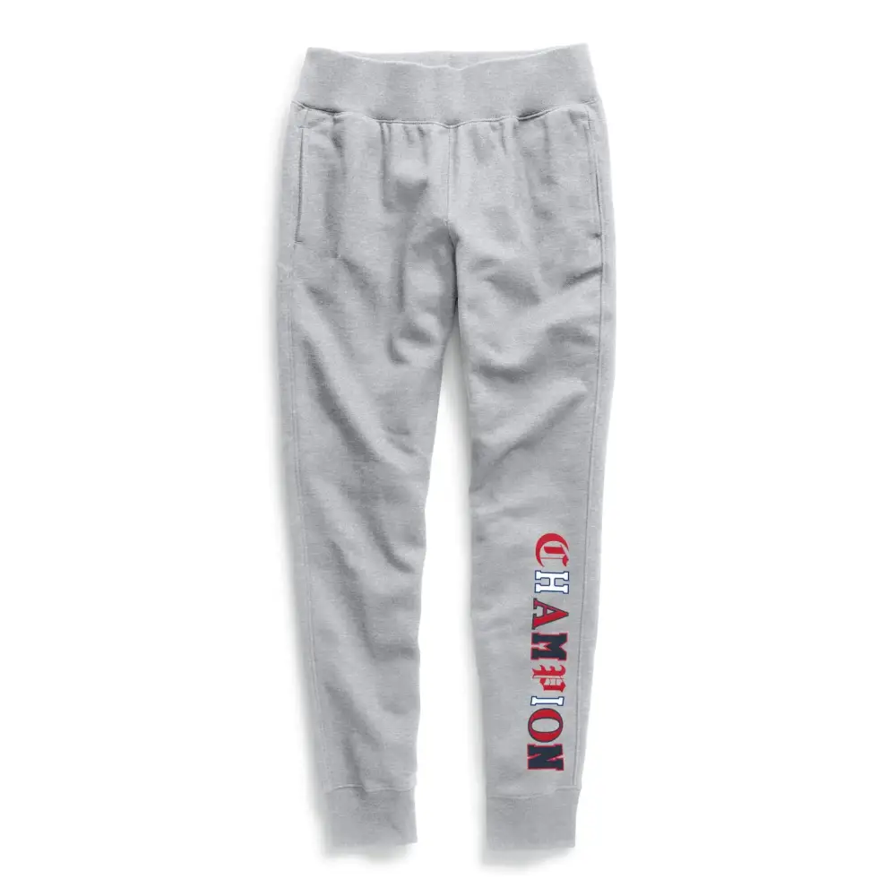 Champion Womens Reverse Weave Jogger-Old English Lettering Oxford Grey Small - Oxford Grey / Small