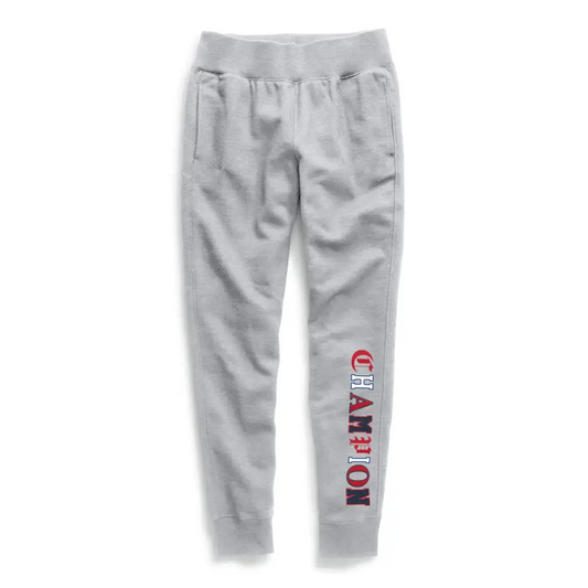 Champion Womens Reverse Weave Jogger-Old English Lettering Oxford Grey Small - Oxford Grey / Small
