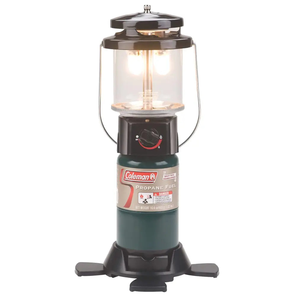 Coleman 1000 Lumens Deluxe Propane Lantern Gas Lantern with Adjustable Brightness Pressure Control Carry Handle