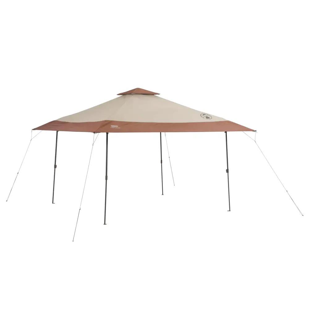 Coleman 13x13ft Instant Canopy Sun Shelter Portable Shade Tent Sets Up in 3 Minutes Vented Roof for Airflow Great