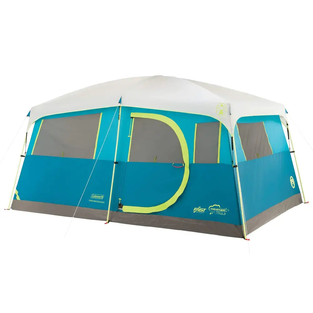 Coleman 8-Person Camping Tent with Built-in Closet | Tenaya Lake Cabin Tent with Fast Pitch Setup - Contemporary