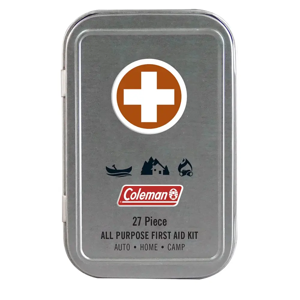 Coleman All Purpose Mini First Aid Kit - Compact & Affordable Emergency Preparedness with First Aid Assortment - 27
