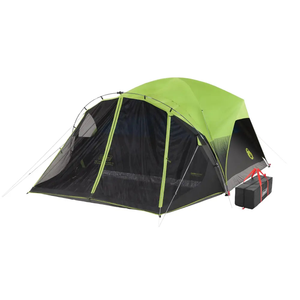Coleman Carlsbad Dark Room Tent with Screened Porch 4/6 Person Tent Blocks 90% of Sunlight to Keep Inside Cool