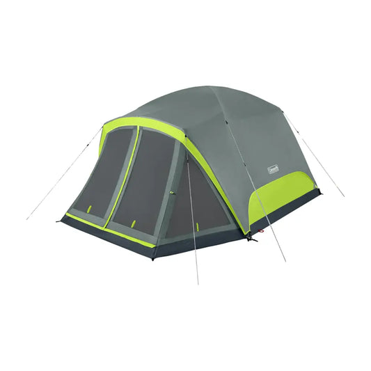 Coleman Skydome Tent with Screen Room & 5-Minute Setup Weatherproof 4/6/8 Person Tent with Screened Porch Included