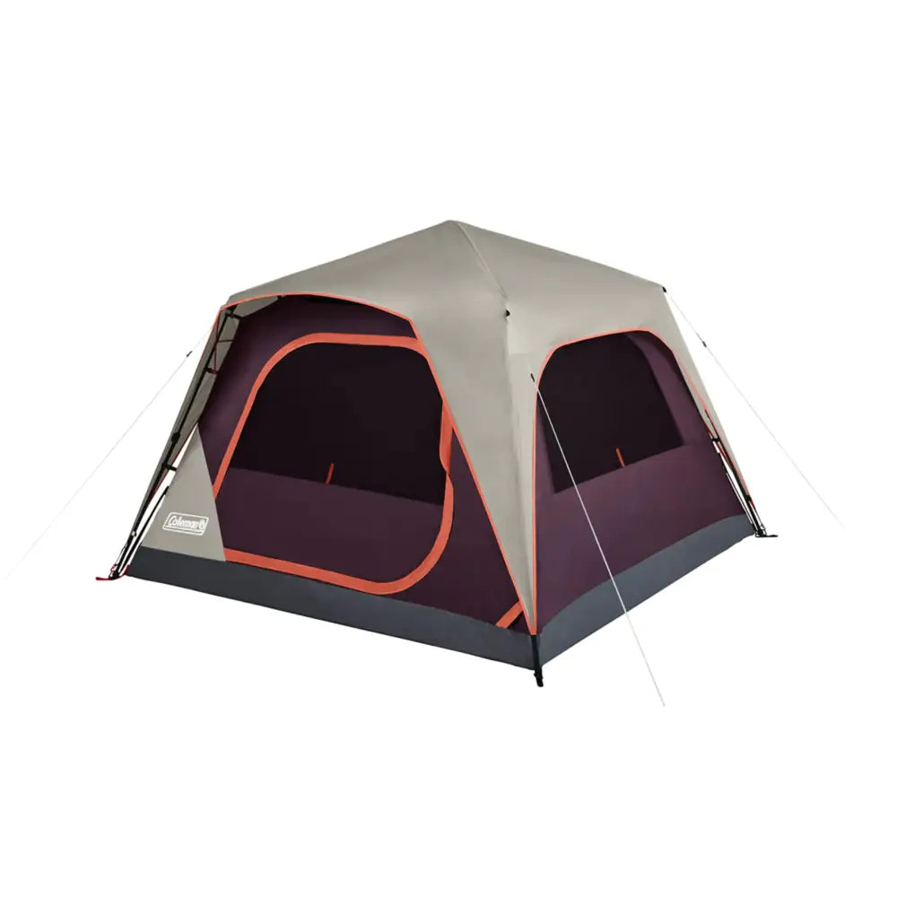 Coleman Skylodge Instant Tent 4/6/8 Person Tent Sets Up in About 1 Minute Weatherproof Tent with Pre-Attached Poles &