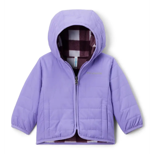 Columbia Baby Double Trouble II Jacket Paisley Purple/Snowdrift Check 12/18 - Paisley Purple/Snowdrift Check / 12-18