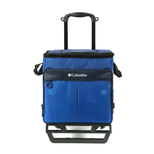 Columbia Crater Peak Wheeled Cooler - 50 Can Rolling Collapsible Cooler with Super Foam Insulation and Foldable