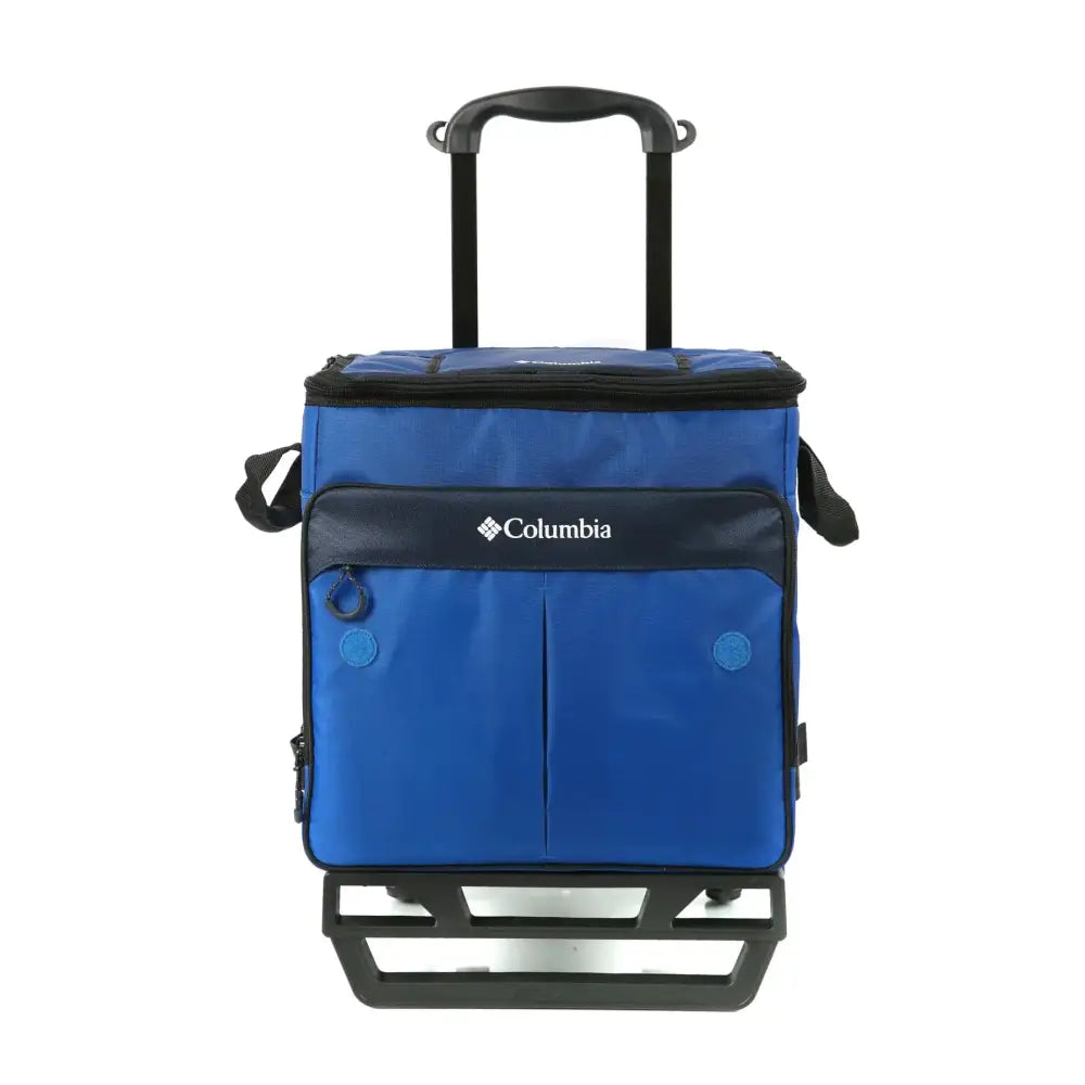 Columbia Crater Peak Wheeled Cooler - 50 Can Rolling Collapsible Cooler with Super Foam Insulation and Foldable