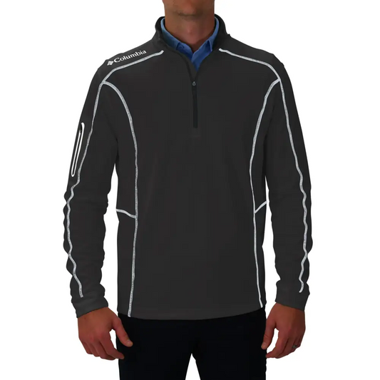 Columbia Golf Mens OMNI-WICK Shotgun 1/4 Zip - Forged Iron / Small