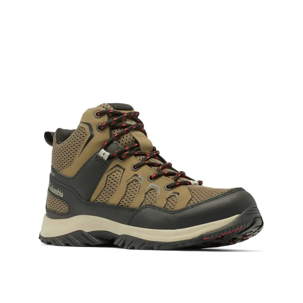 Columbia Mens Granite Trail Mid Waterproof Mud/Black 8 - Mud/Black / 8 Wide