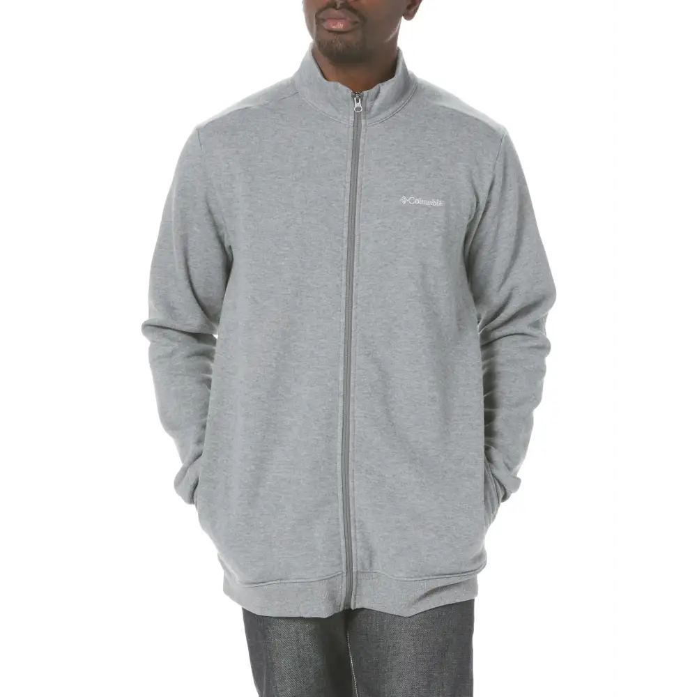 Columbia Mens Hart Mountain Full Zip Charcoal Heather X-Small - Charcoal Heather / X-Small