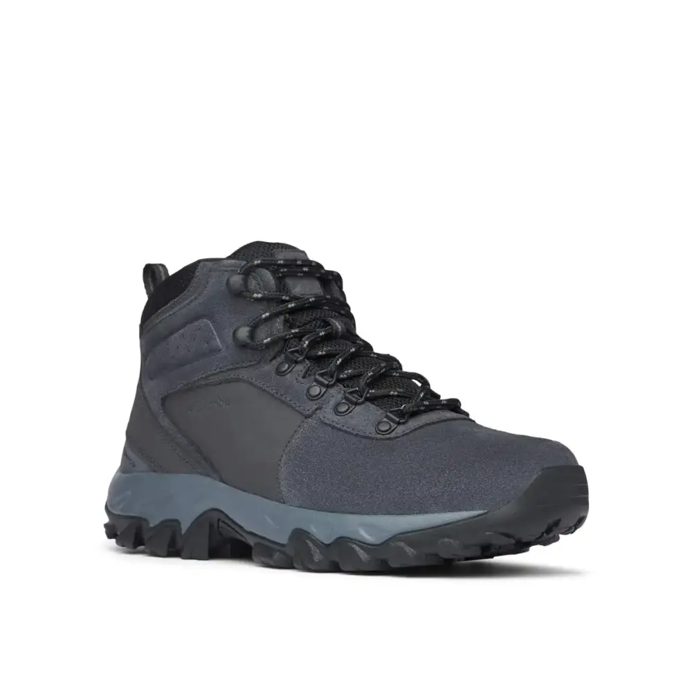 Columbia Mens Newton Ridge Plus II Suede Waterproof Boot Breathable with High-Traction Grip shark/black13 - Shark,