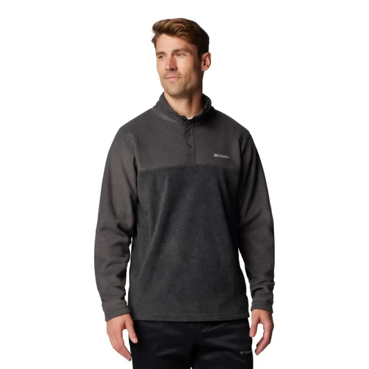 Columbia Mens Steens Mountain Half Snap II Charcoal Heather/Shark 4X Tall - Charcoal Heather/Shark / 4X Tall
