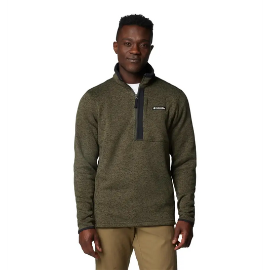 Columbia Mens Sweater Weather Half Zip Greenscape Heather X-Large Tall - Greenscape Heather / X-Large Tall