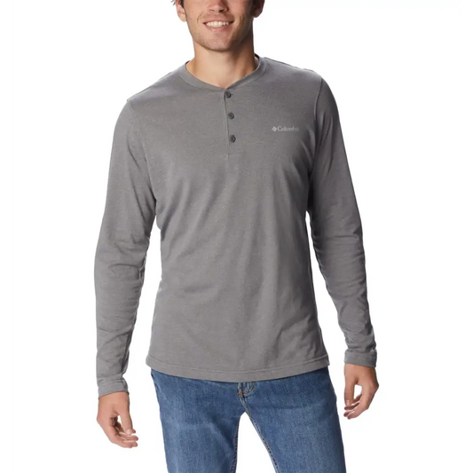 Columbia Mens Thistletown Hills Henley City Grey Heather 4X Tall - City Grey Heather / 4X Tall