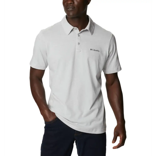 Columbia Mens Thistletown Hills Polo Grey Heather X-Large - Columbia Grey Heather / X-Large