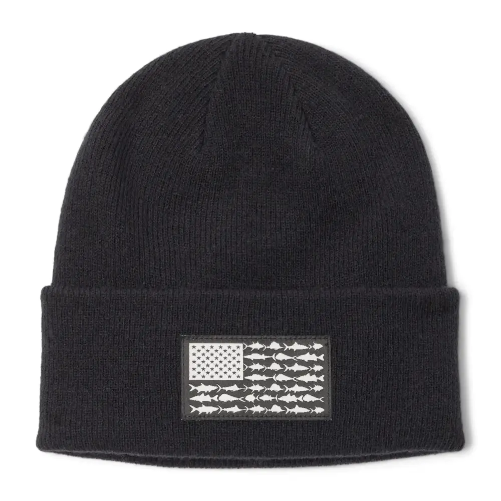 Columbia Unisex PFG Fish Flag Cuffed Beanie Black One Size - Black / One Size