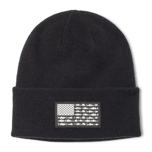Columbia Unisex PFG Fish Flag Cuffed Beanie Black One Size - Black / One Size