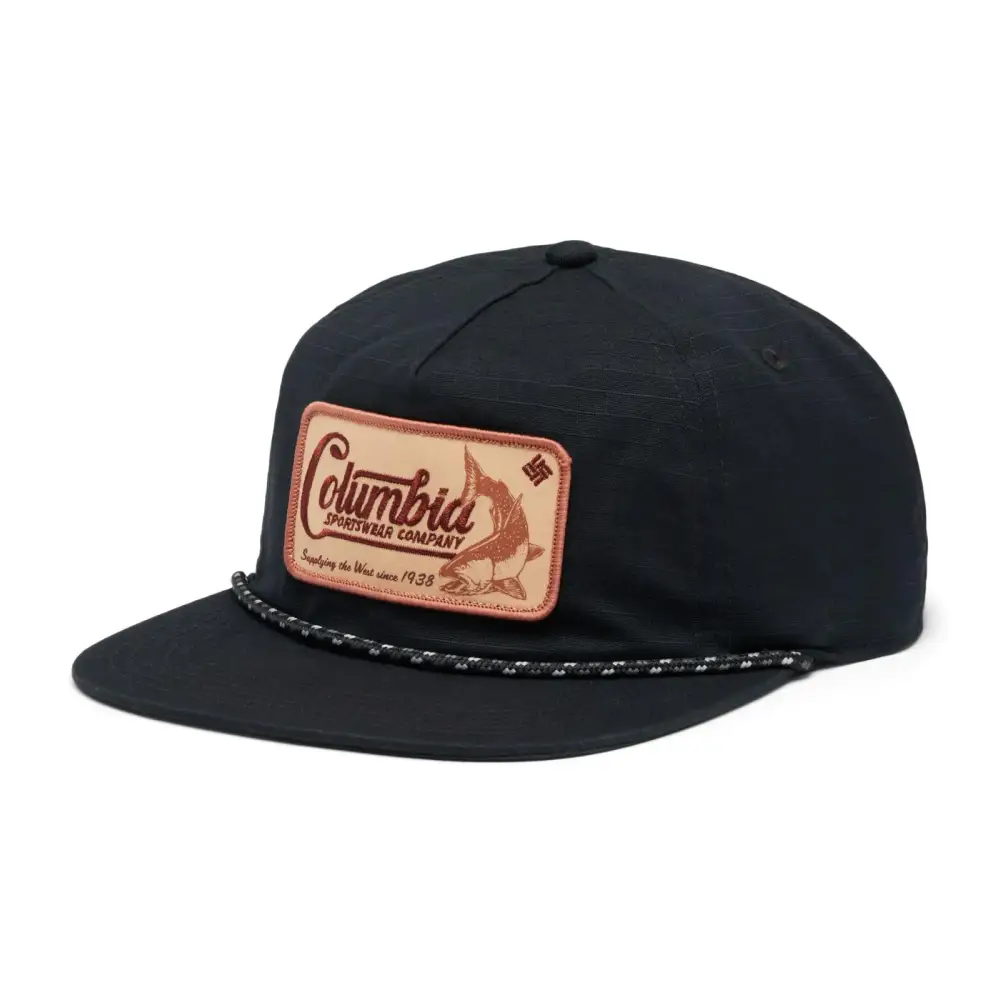 Columbia Unisex Ratchet Strap Snap Back Hat Black/West Fish One Size - Black/West Fish / One Size