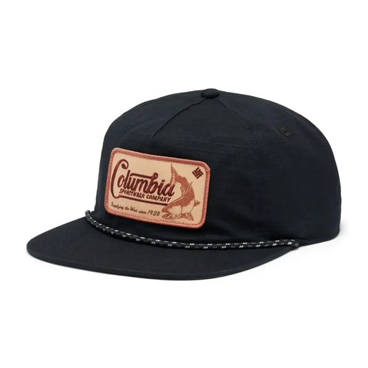 Columbia Unisex Ratchet Strap Snap Back Hat Black/West Fish One Size - Black/West Fish / One Size