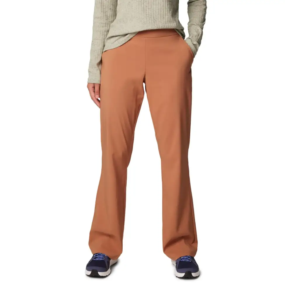 Columbia Womens Anytime Bootcut Pant II Camel Brown X-Large - Camel Brown / X-Large Long