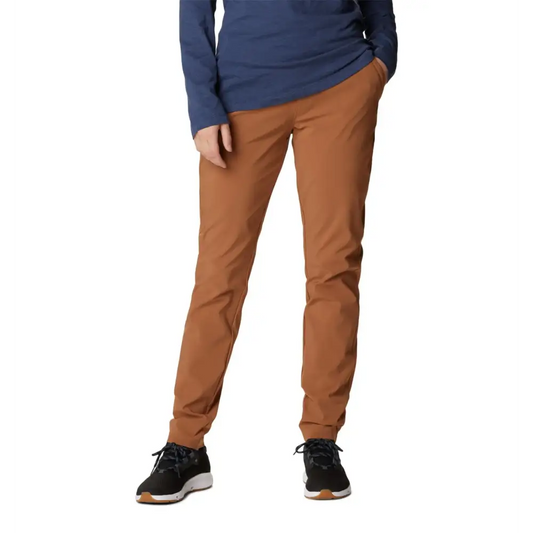 Columbia Womens Anytime Softshell Pull On Pant Camel Brown 3X Plus - Camel Brown / 3X Short