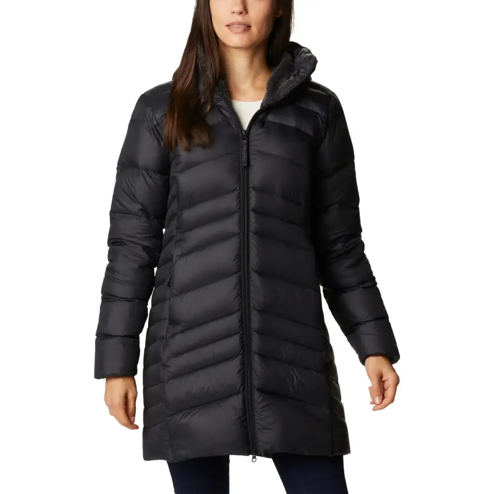 Columbia Womens Autumn Park Down Mid Jacket Black Small - Black / Small